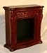 Ornate Dollhouse Miniature Mahogany Fireplace