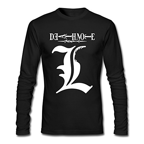 YHYT Death Note Logo Men's Long Sleeve Shirt L Black