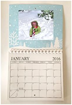 2016 Small Wall Calendar with Picture Frames to Add Your Own Photos from RollinsCafe