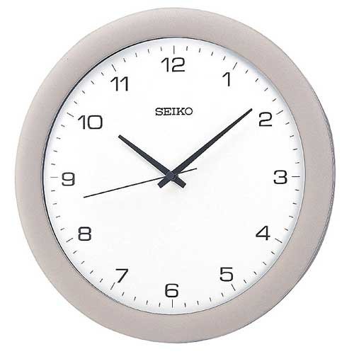 Seiko QXA137SLH Silver Case Wall Clock