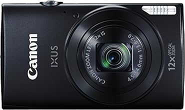 Canon IXUS 170 Digitalkamera (20 Megapixel, 12-fach optisch, Zoom, 24-fach ZoomPlus, opt. Bildstabilisator, 6,8 cm (2,7 Zoll) LCD-Display, HD-Movie 720p) schwarz