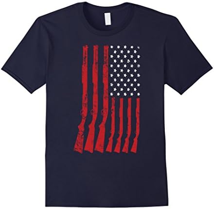Men's Guns Map Shirt - Armory T Shirt 2XL Navy