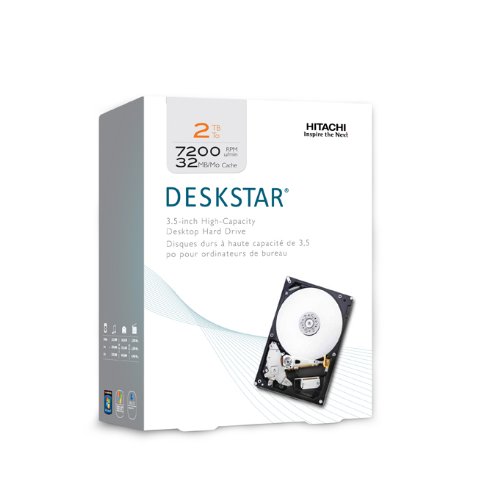 Hitachi Deskstar 3.5-Inch  2TB 7200RPM SATA II 32MB Cache Internal Hard Drive 0S02861
