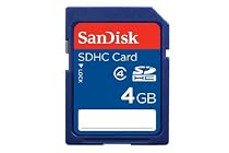 SanDisk Secure Digital High Capacity (SDHC) Speicherkarte 4GB (original Handelsverpackung)