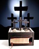 Wooden Faith Box with LED Light. Unique Religious Gift. Shine Crosses up on Wall 3' High Unlike Other Gifts. Unique Memorial, Christmas, Baptism, Easter and Housewarming Gift. Contact Seller to Purchase a Brass Plate to Be Engraved or Type Engrave Faith Box in the Search and Get an Engraved Brass Plate. Great for Both Men and Women. 100% Satisfaction Guaranteed