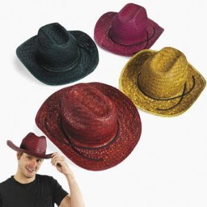 Adults Assorted Straw Cowboy (1 dz)