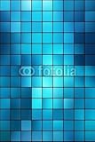 Wallmonkeys Peel and Stick Wall Decals - Blue Mosaic Pattern - 36