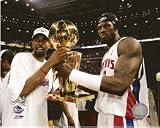 Ben Wallace Rip Hamilton 2004 NBA Champions 8x10 Photo