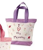 I Love my Mommy Tote Bag (Purple)