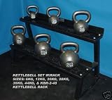 Russian Premier Kettlebell Set with 2-tier 48 Kettlebell Rack: 6kg, 12kg-44kg (8kg Increments)