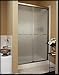 Supreme Sliding Shower Door Basco Obscure Glass , Bronze Finish Height 55 3/4'' Width 46