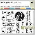 Image Tree Clear Stamp Card Set: Cat