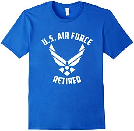 Men's U.S Air force retired - Cool U.S air force veteran T-shirt XL Royal Blue