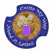 Outta my Way, I Need a Latte Carsters, Coasters for Your Car