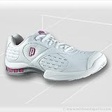 Prince Women's Poise Tennis Shoe,White/Silver/Neon,10 M US