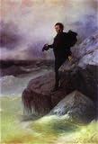 Aivazovsky, Ivan - Pushkin's Farewell to the Sea. Hand Painted Reproduction Oil on canvas