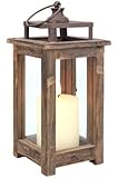 Stonebriar Rustic Wood Lantern