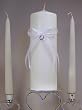 Lucky in Love Rhinestone Horseshoe Unity Candle Set