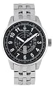 Burgmeister Kapstadt BM502-121 Herren Quarz Uhr Edelstahl schwarzes Zifferblatt Tag (eng/span)/Datum doppelte Sicherheitsfaltschließe