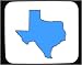 Mouse Pad with map, texas, outline, state
