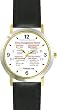 Habit 3 - Time Management Matrix or Quadrants (English Text) - DELUXE TWO-TONE WATCH from THE 7 HABITS - WATCH COLLECTION BY WATCHBUDDY&reg; - Arabic Numbers - Black Leather Strap-Size-Large ( Men's Size or Jumbo Women's Size )