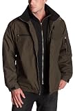 IZOD Men's Bib Jacket,Dark Olive,Large