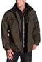 IZOD Men's Bib Jacket,Dark Olive,Large