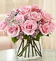 Valentine's Day Flowers by 1-800-Flowers - Modern Roses - One Dozen Pink