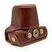 TARION® Protective Camera Case Bag Cover Protector for Pentax Q and Pentax Q10 Digital Camera DSLR 8.5mm / 5-15mm Lens Detachable With Strap Soft Layer Brown