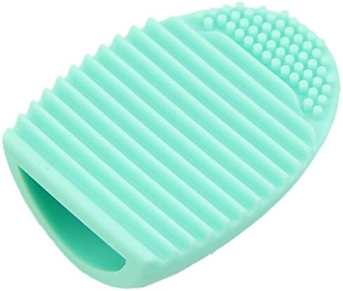 Cleaning MakeUp Washing Brush Silica Glove Scrubber Board Cosmetic Clean Tools (Pink)