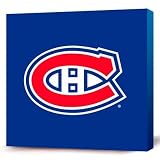 NHL Montreal Canadiens Dark Logo Canvas Print (12 x 12)