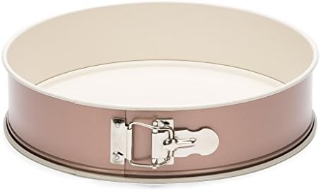 patisseCeramic Round Springform with Non-Stick Surface, Cream/Copper