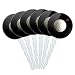 Golf Ball Moon Flag Golfing Cupcake Picks Toppers Decoration Set of 6