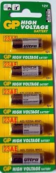 Alkaline Batteries GP - 23AE 12V (pack of 5)