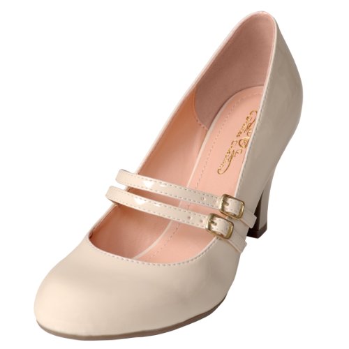 Journee Collection Womens Mary Jane Patent Leather Pumps