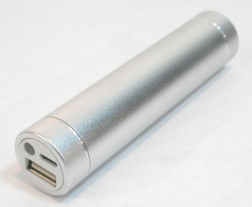 2600mah Flashlight Portable Power Bank Micro USB External Backup Battery Charger for All Kinds of USB Powered Devices, iPhone 5, Samsung S4 S5, HTC M8, Motorola, Nokia, Lg Smartphones (Silver)