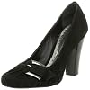 BCBGirls Women's Marge Tailored Pump,Black Kidsuede,9 M