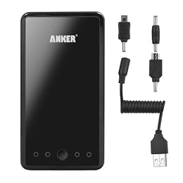 Anker Astro3E ��e�ʃ��o�C���o�b�e���[ 10000mAh 5V/3A 2USB�|�[�g�����[�d�y18�����ۏ؁E���S�T�|�[�g�ziPhone5/iPhone4S/iPad/iPod/Android/�e��X�}�z/Wi-Fi���[�^���Ή�(���{��������t��)
