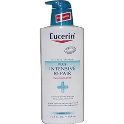 Eucerin Lotion, Intensive Repair, 16.9-Ounce Bottles (Pack of 2)