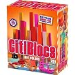 Citiblocs CTBSW200 Citiblocs Hot Colors Precision Cut Building Blocks - 200 Pieces