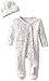 Spasilk Baby Newborn Sleepwear Two-Piece Set,Pink Flower,Preemie