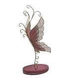 Butterfly Earrings Holder / Wire Jewelry Organizer Pink 11"H