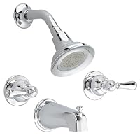 American Standard 7220.732.002 Hampton 2-Handle Tub and Shower Set, Polished Chrome