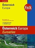 Falk Euroatlas &Ouml;sterreich/ Europa 1 : 200 000 / 1 : 4 500 000: Mit den Citypl&auml;nen der Landeshauptst&auml;dte - 