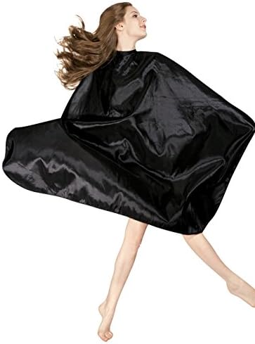 XMW Professional Nylon Styling Cape with Snaps, Black