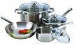 Cookpro PRO503 Steel Cookware Set 7 Pieces Encapsulated Base