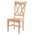 Unfinished Double X Chair - Set of 2