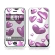 Hearts Design Protective Skin Decal Sticker for Apple iPhone (2G)1st Generation