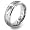 Grooved Polished Tungsten Carbide Ring with Laser Design (7.0mm) - Size 5.0