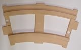 Peg Perego - Beige Curved Train Track (6 Pack)